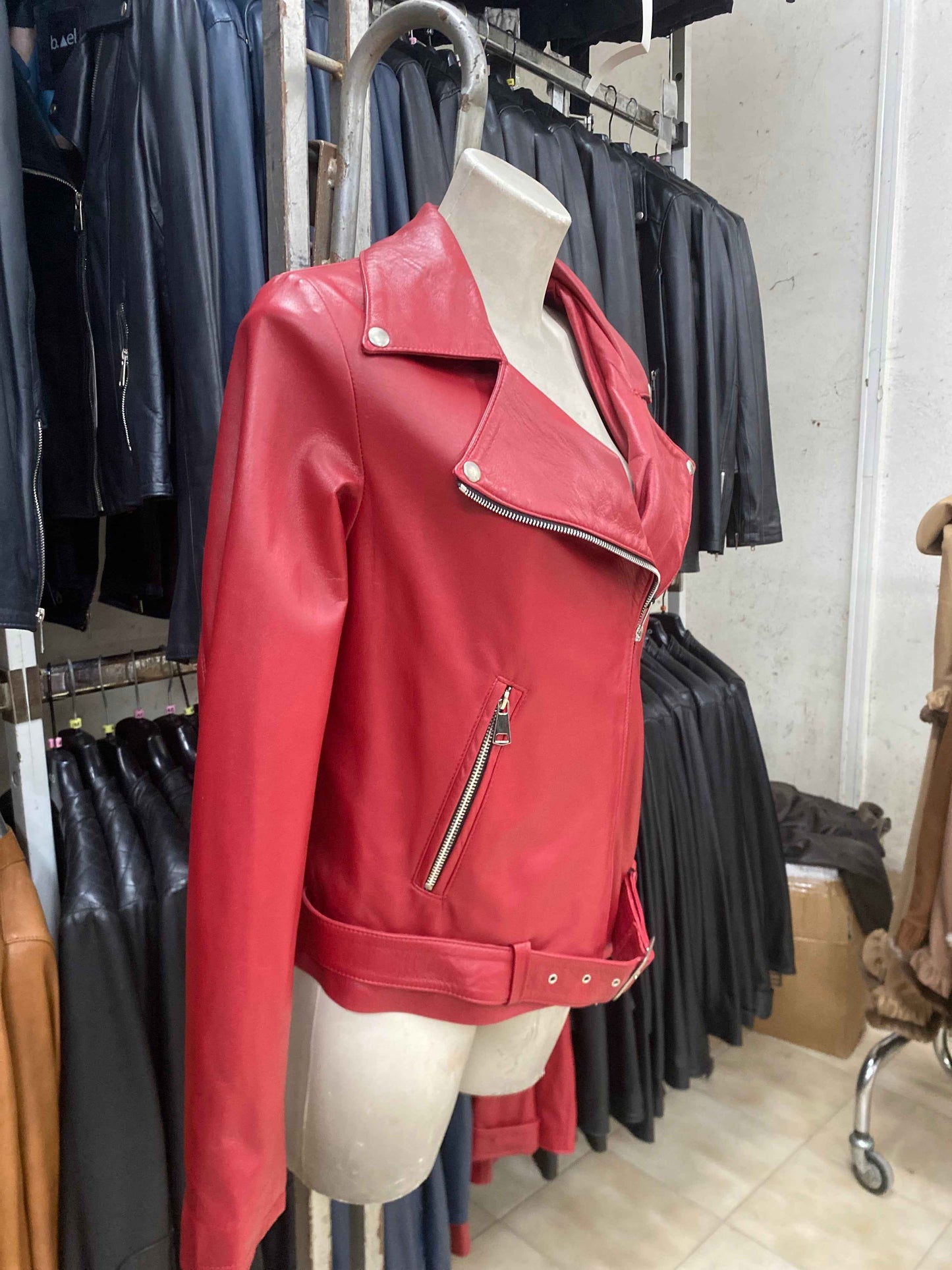 Giubbotto in vera pelle da Donna modello - Chiodo C | Made in Italy