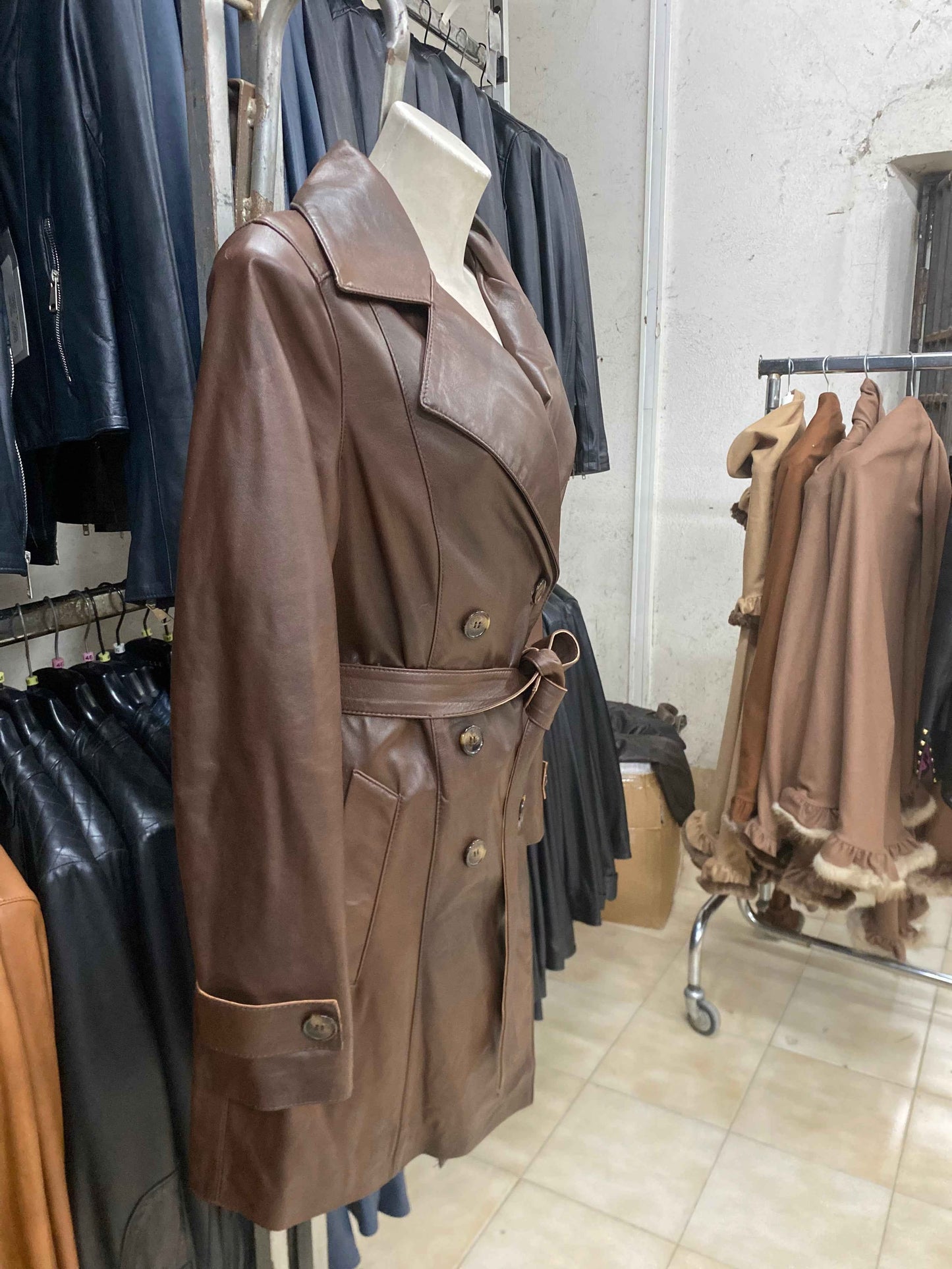 Trench in Vera Pelle da Donna – Modello Trench | Made in Italy