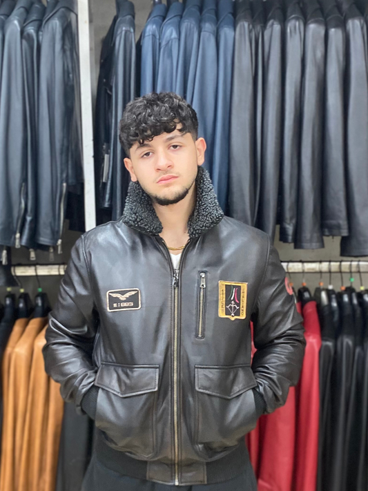 Giubbino in Vera Pelle da Uomo – Modello Aviatore | Made in Italy