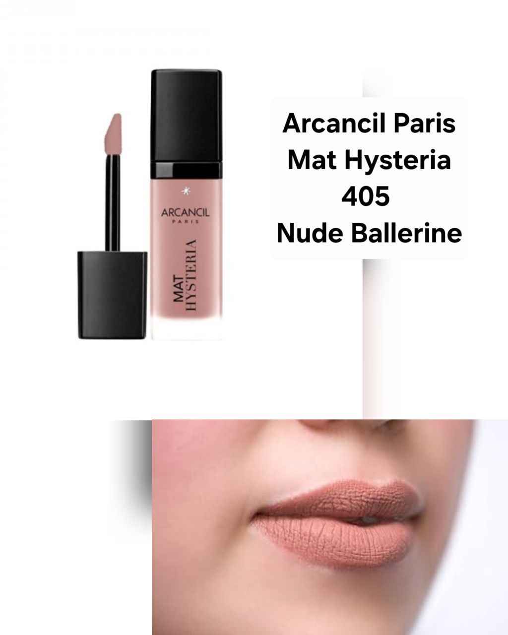 Arcancil Mat Hysteria Tinta Labbra Indelebile - 405 Nude Ballerine 7ml