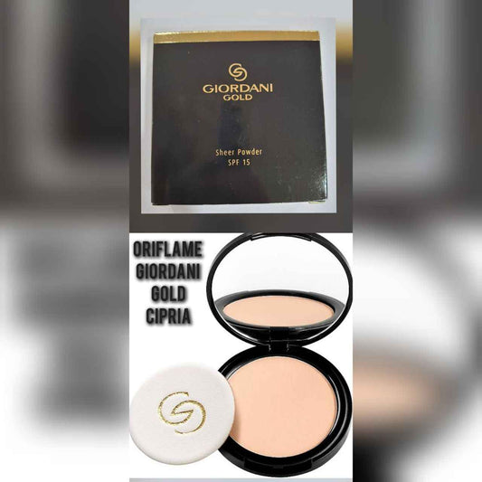 Oriflame Giordani Gold Sheer Powder SPF 15 - Cipria Compatta Velante Anti-Età