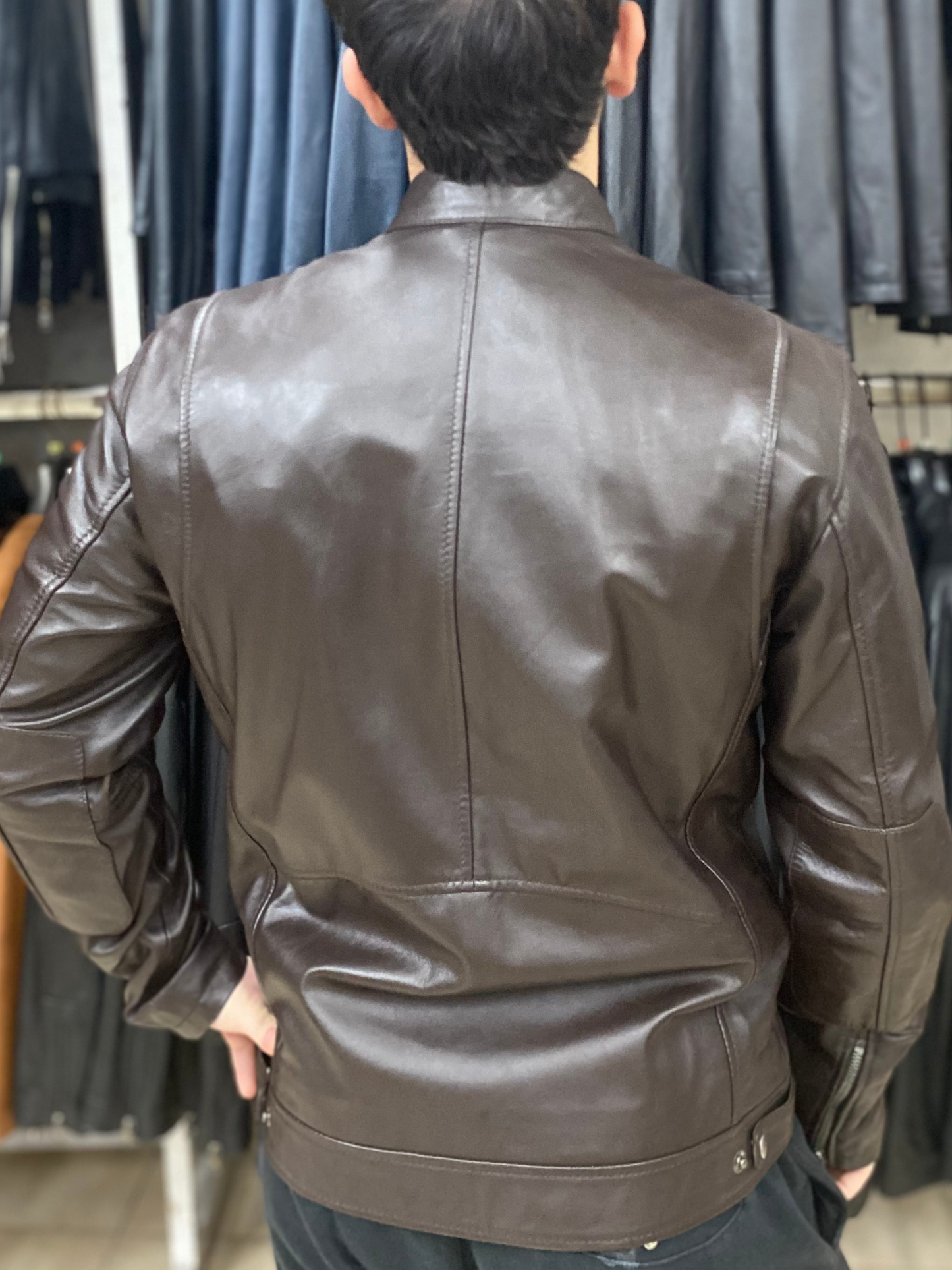 Giubbino in Vera Pelle da Uomo - modello Zoro | Made in Italy